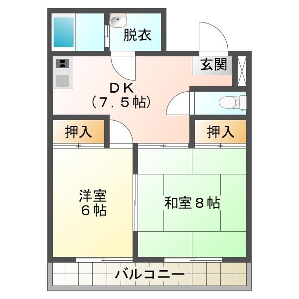 Casa　Felice（403） 間取り図画像