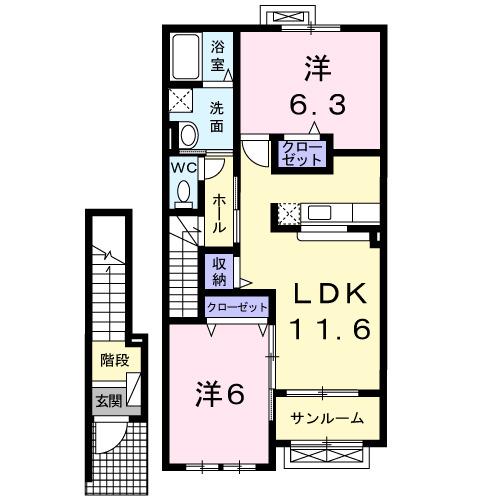 アクティブリーフⅣ（202） 間取り図画像
