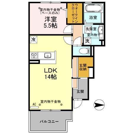 デュシスフェルト（102） 間取り図画像