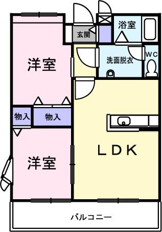 ブランミュール（202） 間取り図画像