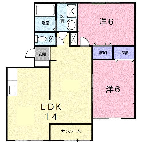 ぷちとまとＤ（101） 間取り図画像