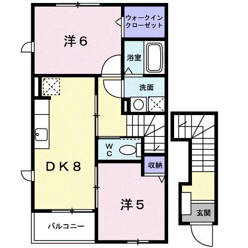 ヘブンス・ドア（201） 間取り図画像
