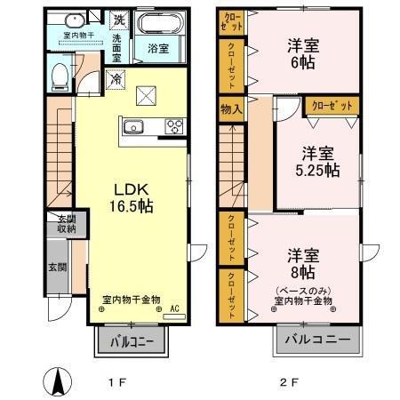 パトリⅡ（Ⅱ） 間取り図画像