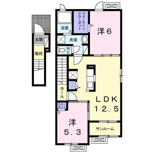 Ｆｉｅｌｄ　Ｗｅｓｔ（201） 間取り図画像