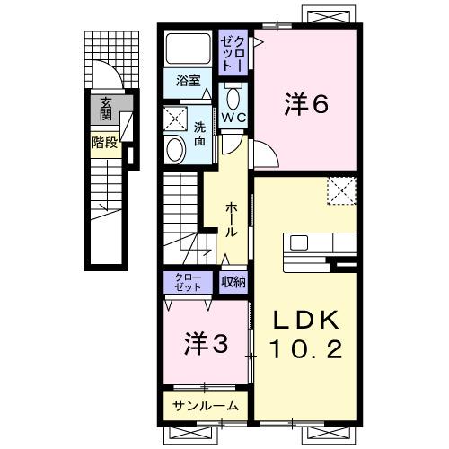 ベル・ルミエール・Ｍ（202） 間取り図画像