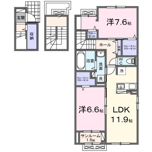 セージ２ｎｄ（301） 間取り図画像