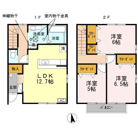 ラウルス　B棟（B5） 間取り図画像