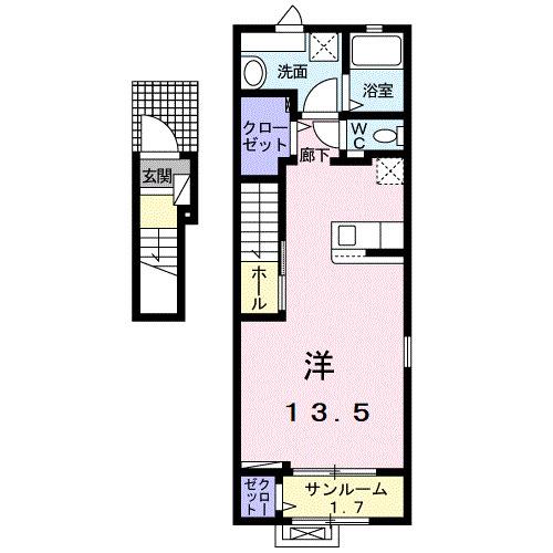 エスポワール２０２４（201） 間取り図画像