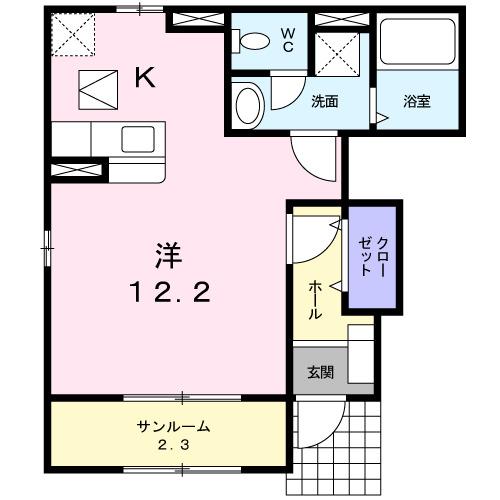 ラフィネ（101） 間取り図画像