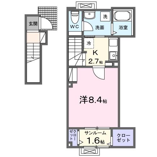 アクア　ミル（202） 間取り図画像