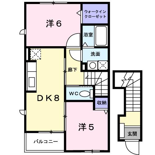 エクセルシオール和泉Ⅴ（201） 間取り図画像