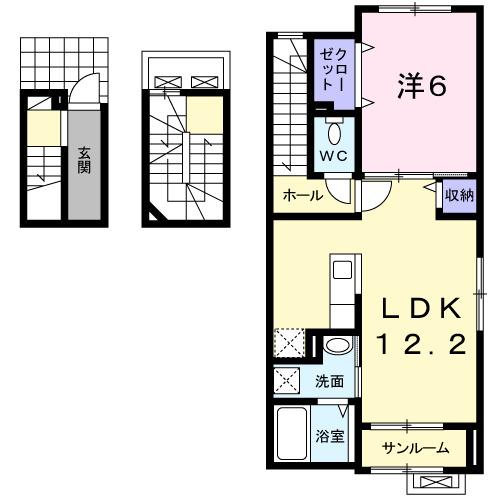 ビバーチェ（301） 間取り図画像