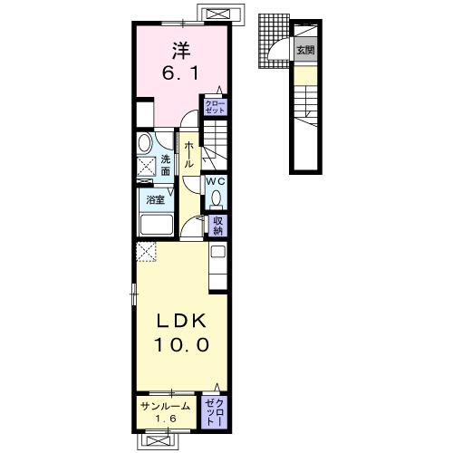 アンシャンテ　Ⅳ（205） 間取り図画像