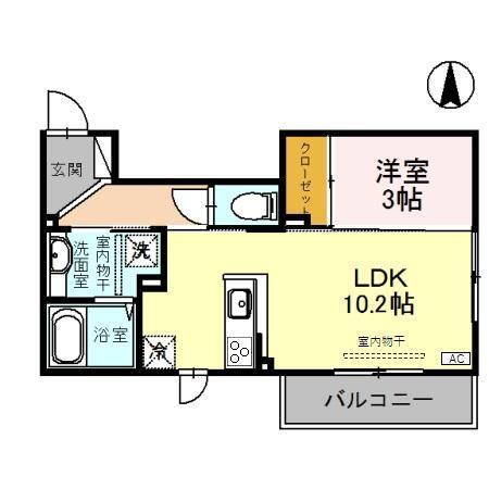 ティセージュ（202） 間取り図画像