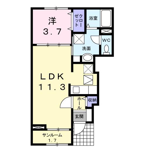 モラルズ（104） 間取り図画像