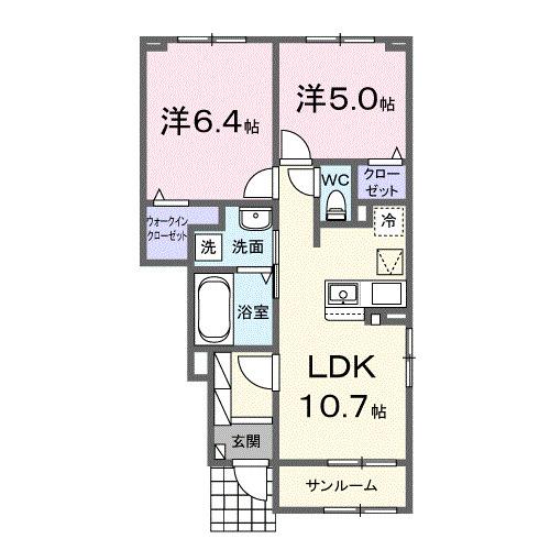 ヒカルサ金沢畝田東Ⅱ（103） 間取り図画像