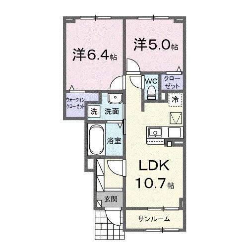 ヒカルサ金沢畝田東Ⅱ（102） 間取り図画像