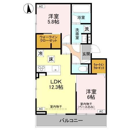 レイール（103） 間取り図画像
