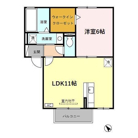 ウィスタリア（202） 間取り図画像