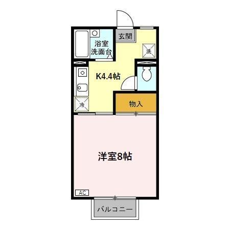 パンシオン額新保（205） 間取り図画像