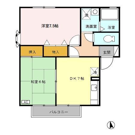 セジュールスプレンダ（201） 間取り図画像