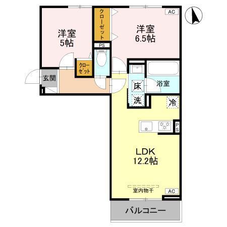 charme（101） 間取り図画像
