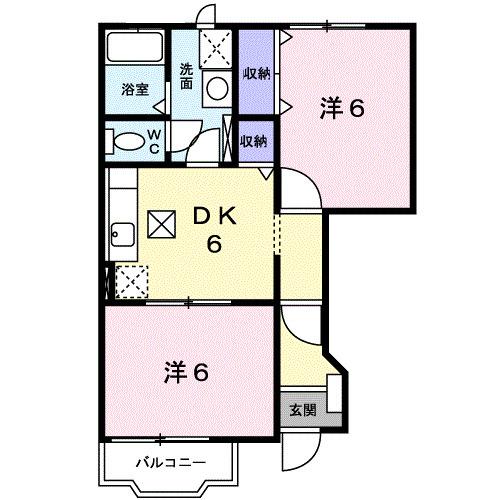 カロスⅠ（101） 間取り図画像