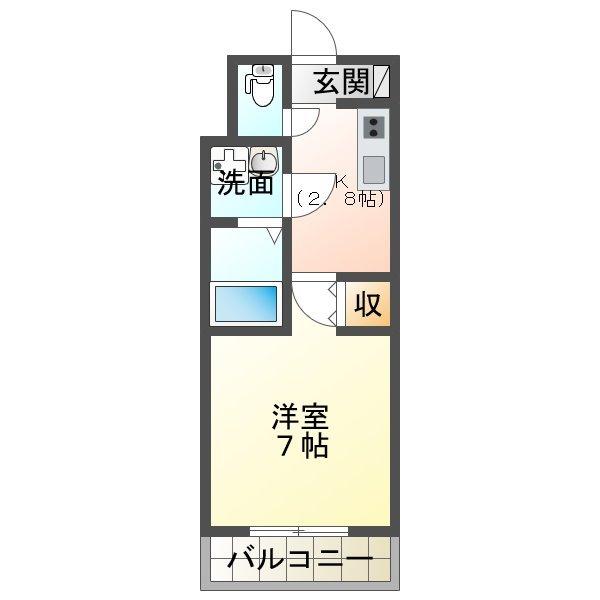 アムールペー西町（506） 間取り図画像