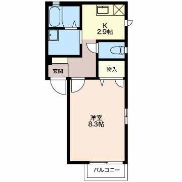 SH・メゾンアルブル（202） 間取り図画像