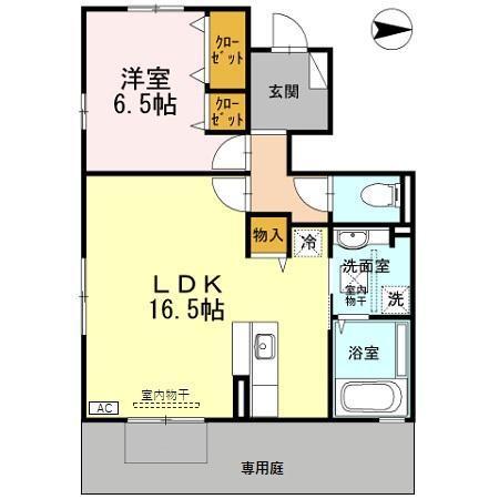 Casa･Ferio鳳（ｶｰｻﾌｪﾘｵ　ｵｵﾄﾘ）（101） 間取り図画像