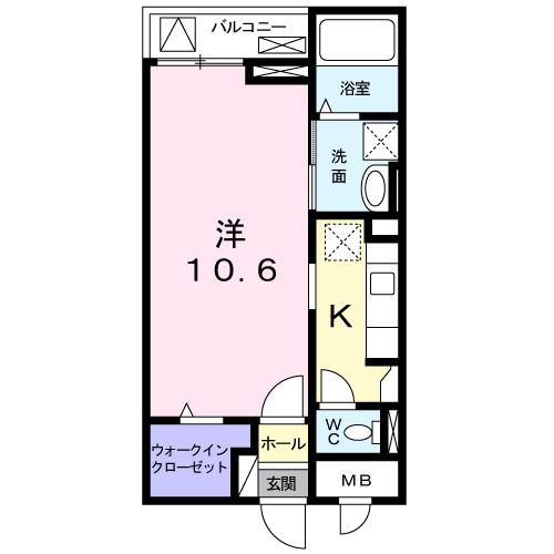 グレープハウス（101） 間取り図画像