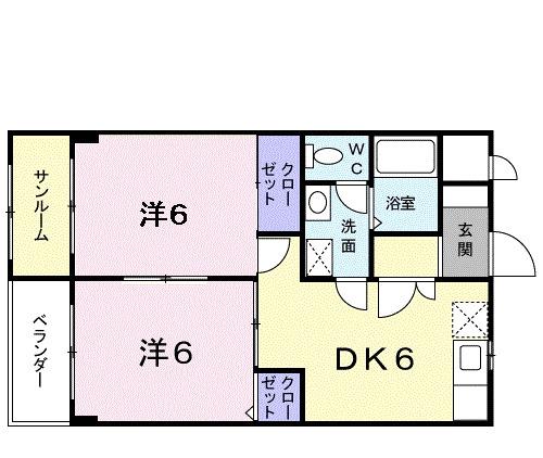 クリンゲル（203） 間取り図画像