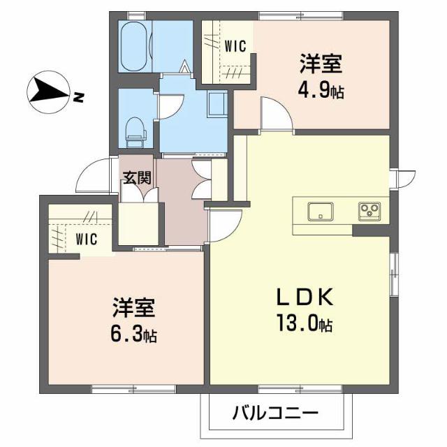 SH・ベル　エトワール（201） 間取り図画像