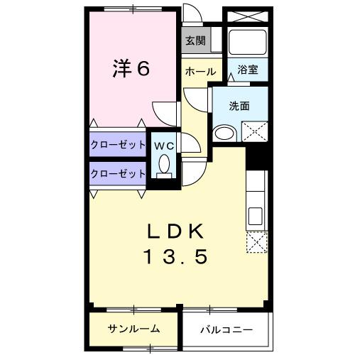 中島マンション（304） 間取り図画像