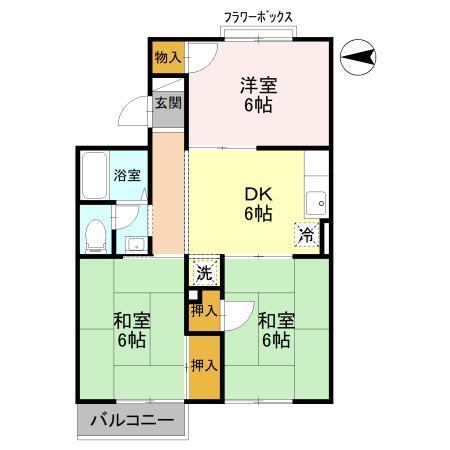 トリヴァンベール中島（303） 間取り図画像