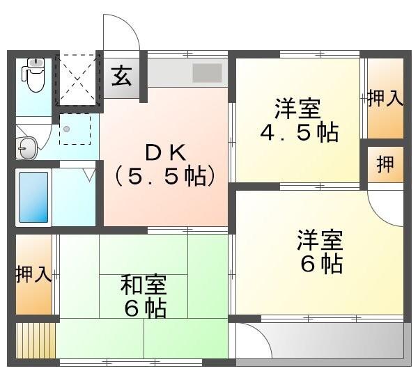 マルサンコーポ（702） 間取り図画像