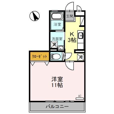 リビングタウン西都　Ａ（303） 間取り図画像