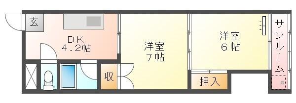 伊藤ビル（203） 間取り図画像
