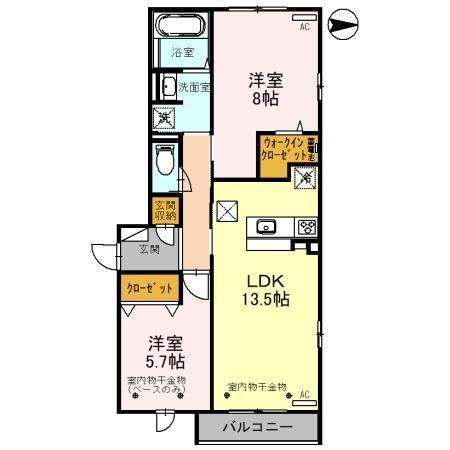 Ciel'dage(ｼｴﾙﾃﾞｲｼﾞ)（103） 間取り図画像