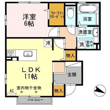 ロザージュＫ（101） 間取り図画像