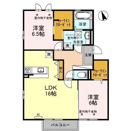 グレースフル華　A棟（105） 間取り図画像