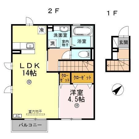 ルーナ・サクラ（203） 間取り図画像
