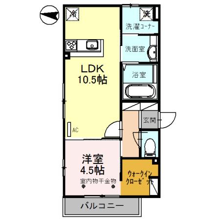 Dimora（ﾃﾞｨﾓｰﾗ）（301） 間取り図画像