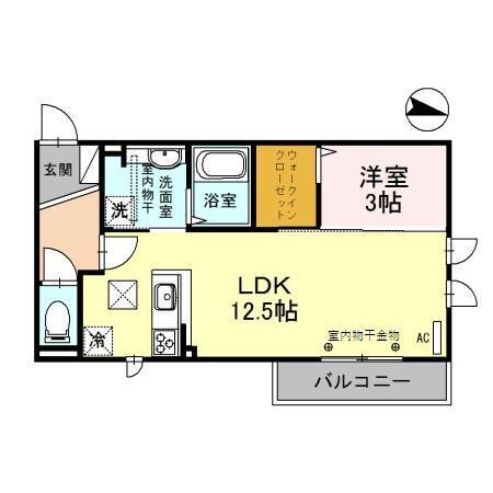 パルコスカーラ（102） 間取り図画像