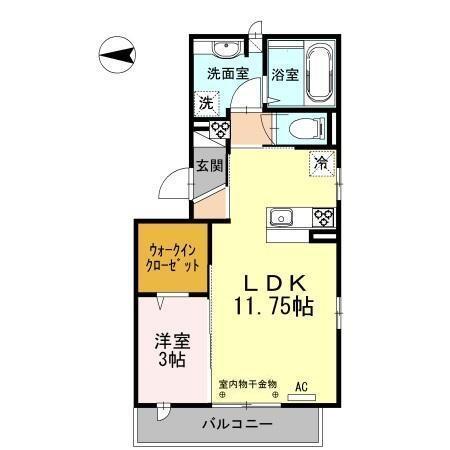 ＯＴＴ’ｓ　Ｋ2(ｵｯﾂｹｰﾂｰ)（301） 間取り図画像