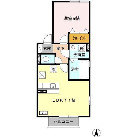 イデアーレⅡ（101） 間取り図画像