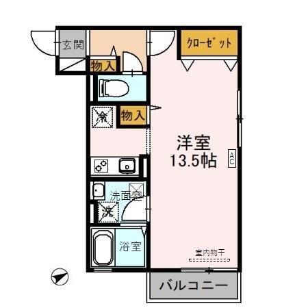 エイトキューブＯｎｅ　Ａ（103） 間取り図画像
