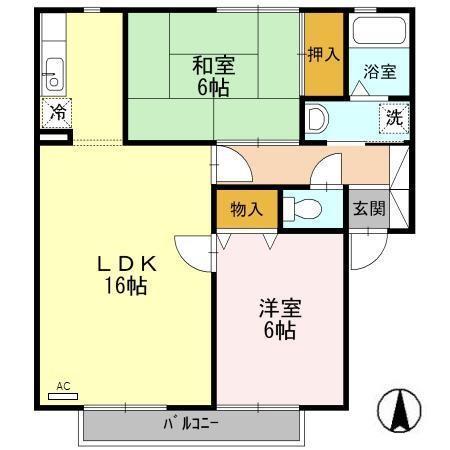 イースト・ウッズ（205） 間取り図画像
