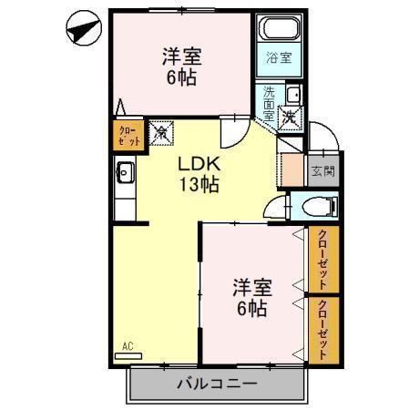 プレジールＪ．Ｍ（203） 間取り図画像