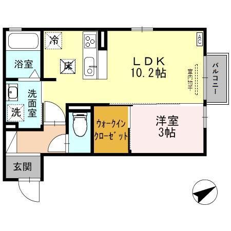 サムポワール（103） 間取り図画像